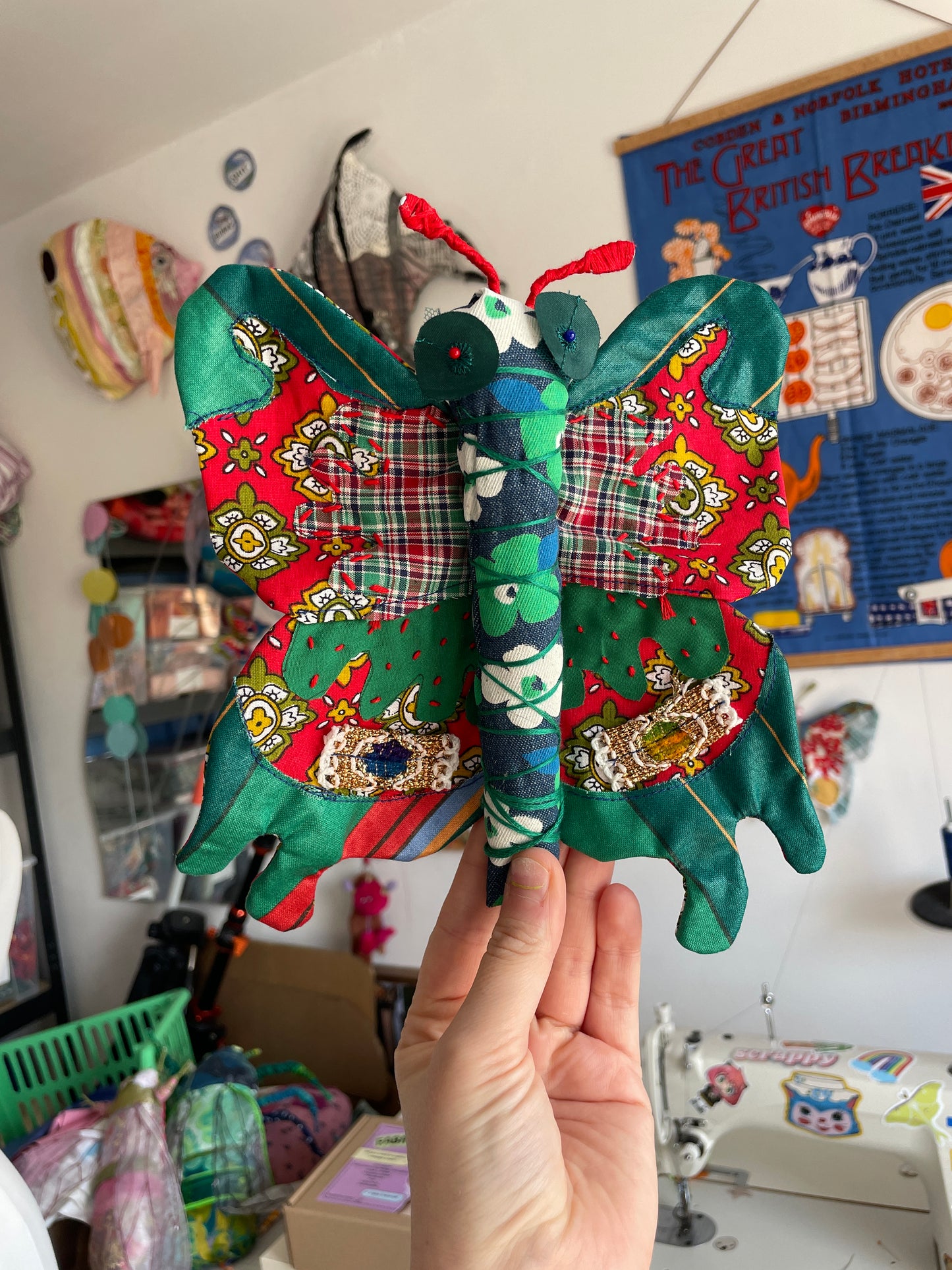 Fabric Butterfly Sewing Kit - different colours available!