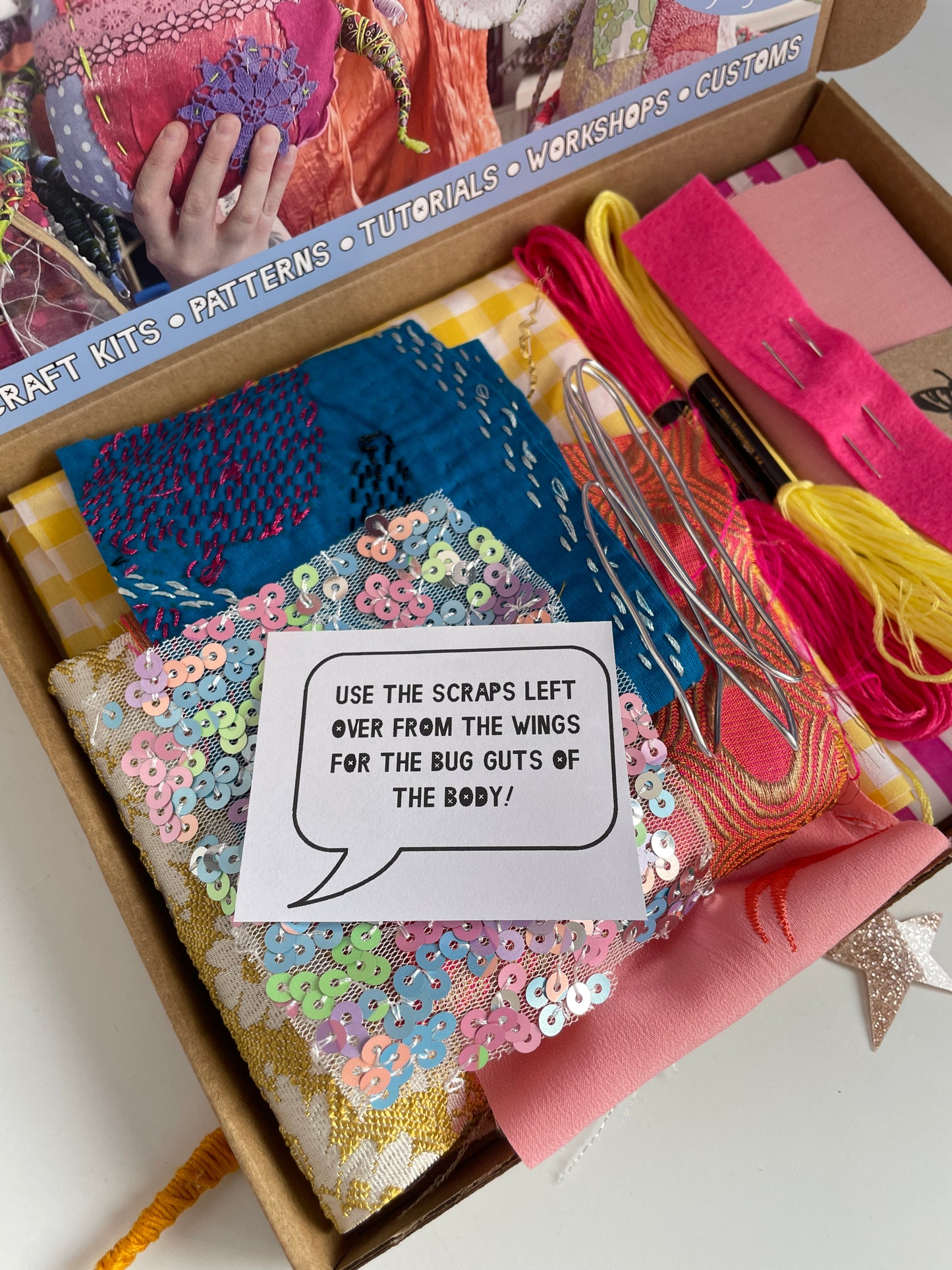 Fabric Butterfly Sewing Kit - different colours available!
