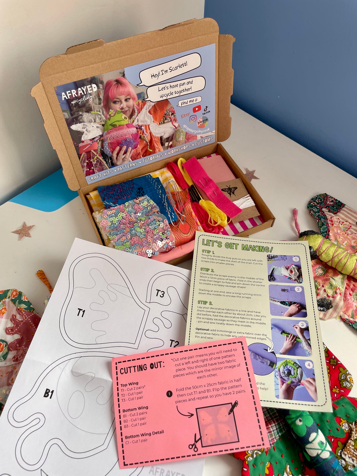 Fabric Butterfly Sewing Kit - different colours available!