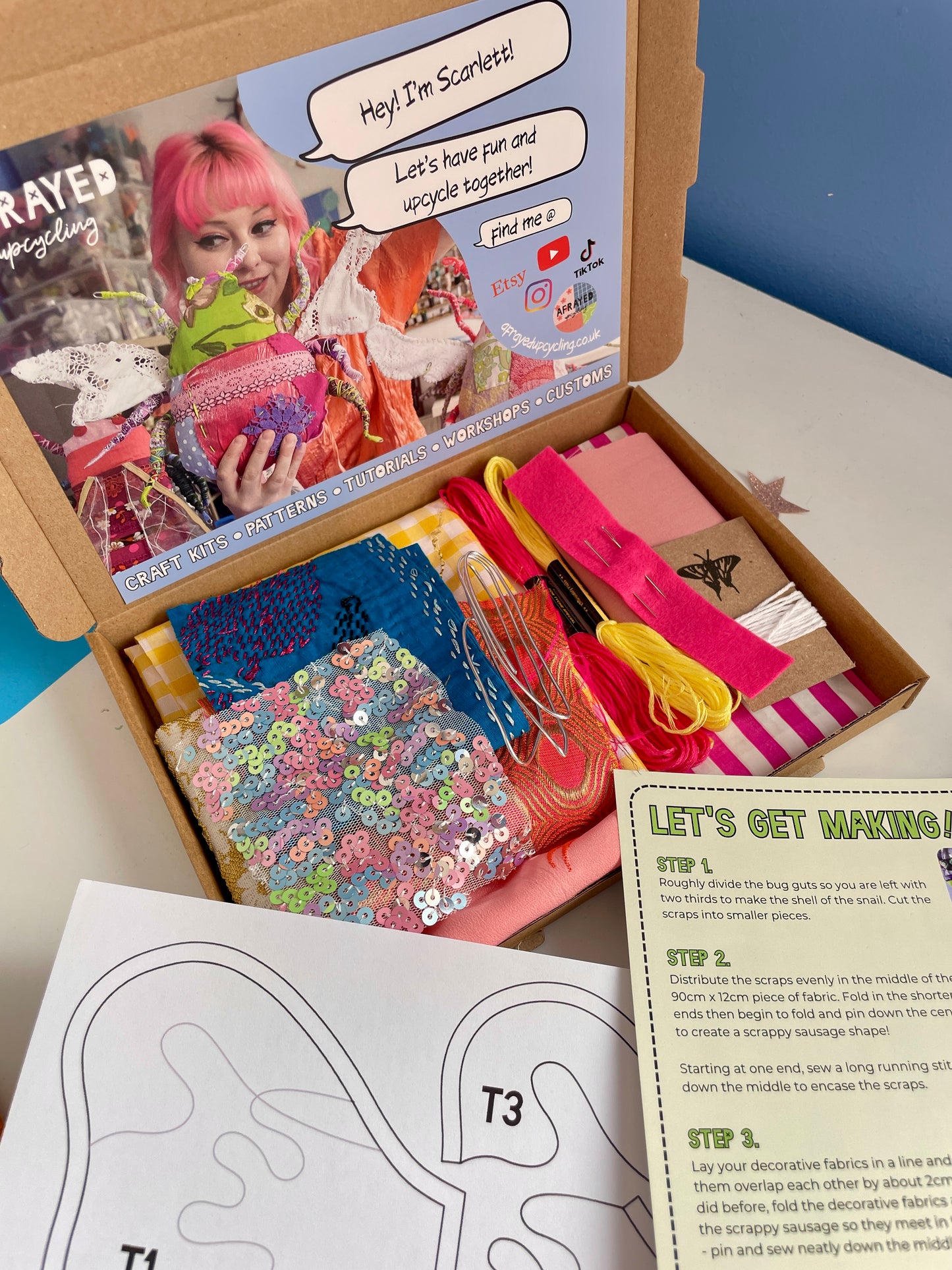 Fabric Butterfly Sewing Kit - different colours available!