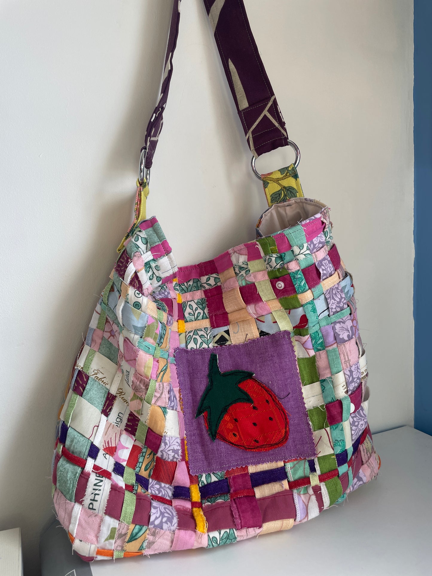 Scrappy Patch Bag Online Pattern + Fabric Patch Tutorial