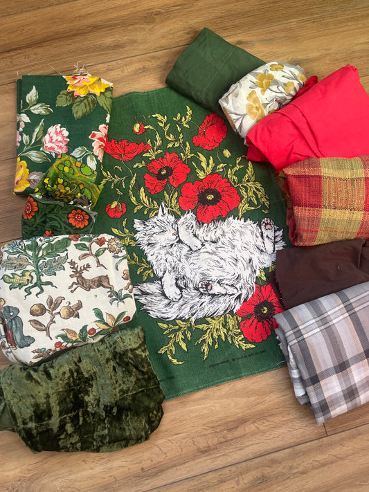 Tea Towel Custom Garment - Resting Poppy