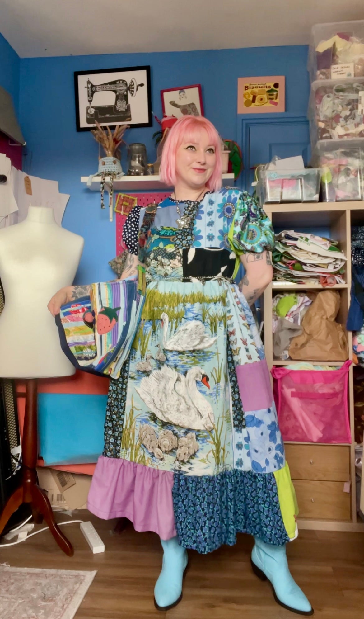 Tea Towel Custom Garment - Mushroom Patch