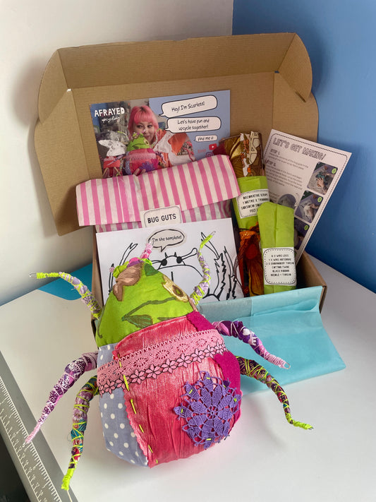 Fabric Beetle Bug Sewing Kit