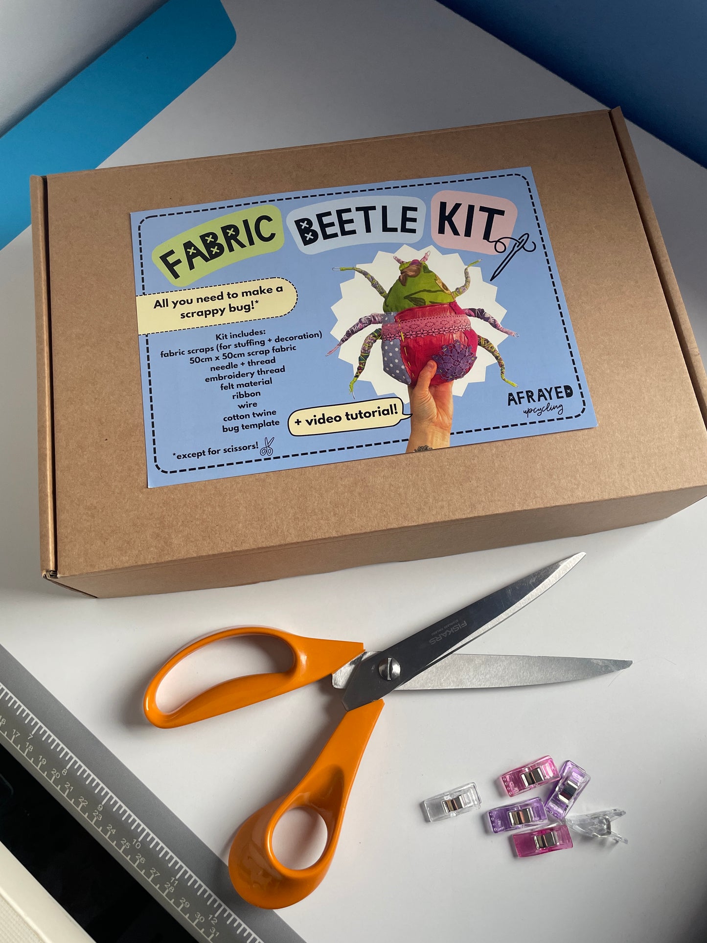 Fabric Beetle Bug Sewing Kit