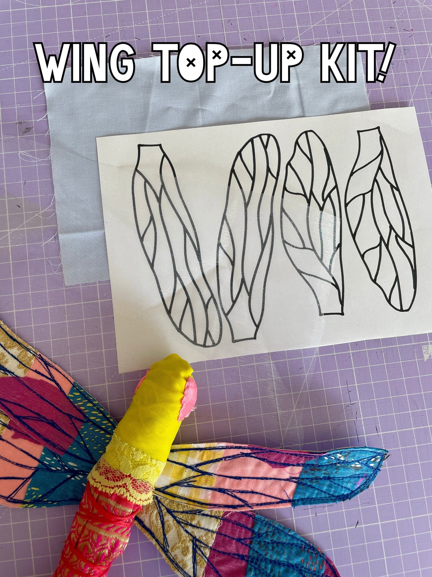 Fabric Dragonfly Sewing Kit