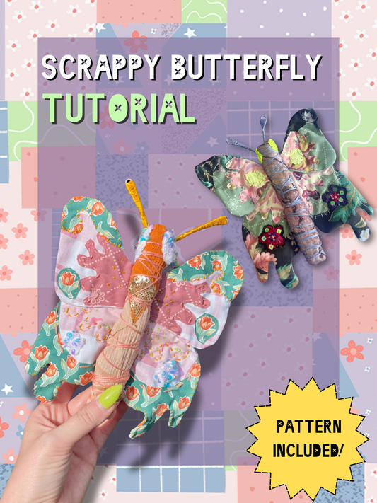 Scrappy Butterfly Online Tutorial + Pattern ONLY