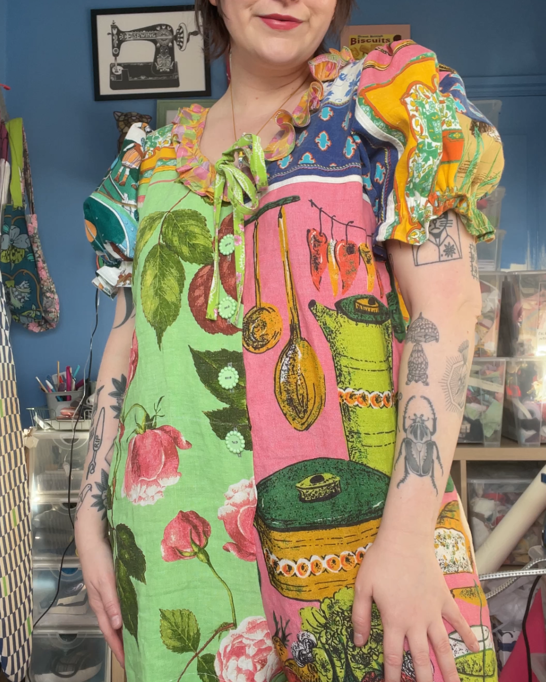 Tea Towel Custom Clowny Jumspuit - Fruit Cocktail